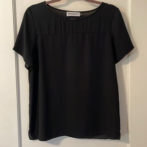 Veronica M Black Top, Size Med